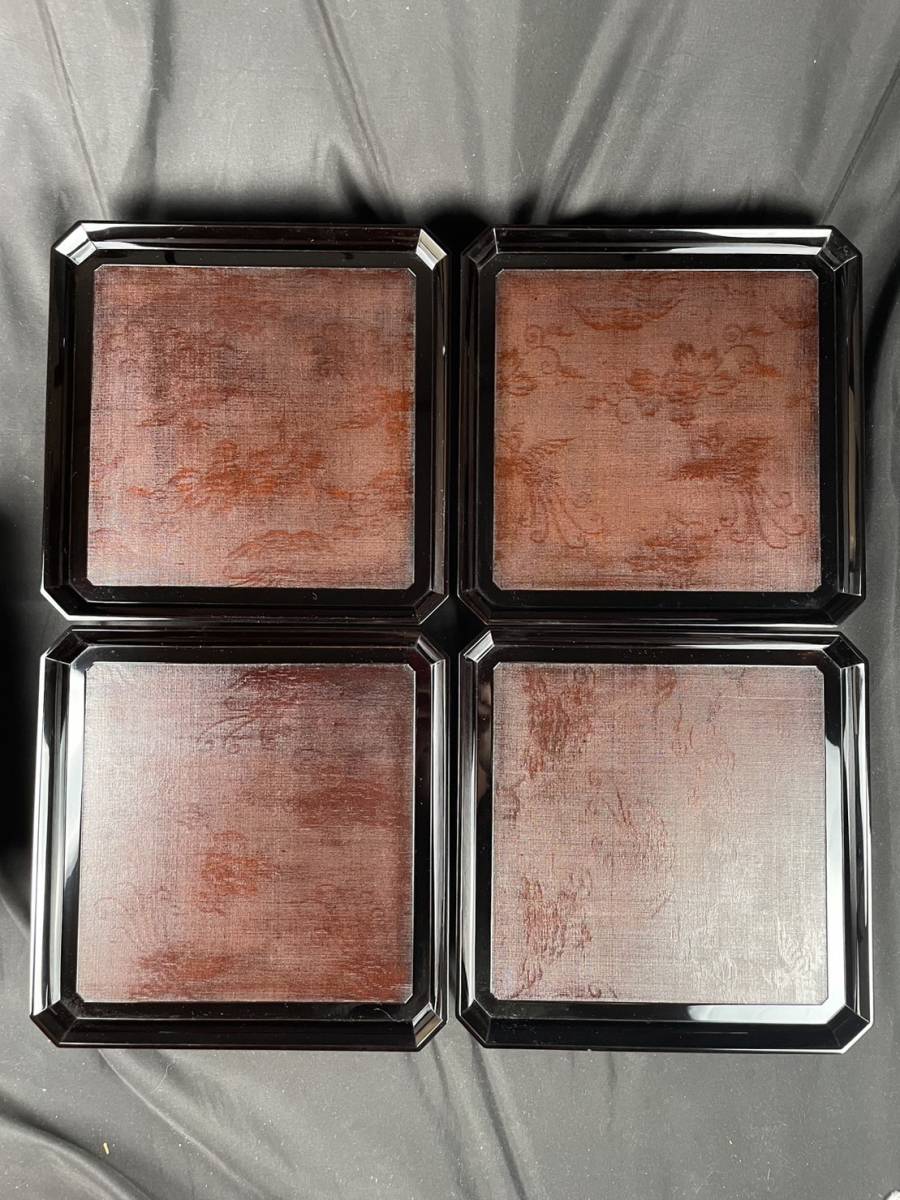 [ peace beautiful ] flat cheap .. structure phoenix map map change . thing serving tray 10 customer also box . serving tray / lacquer ware / tea . stone / charge .