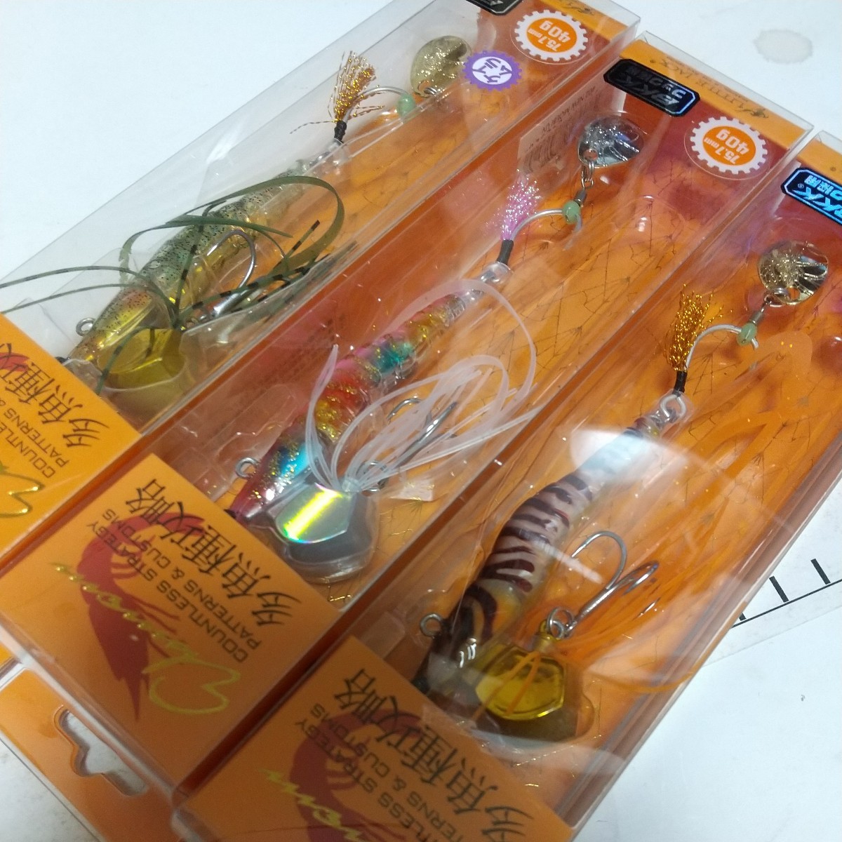 ｈ　多魚種攻略　リトルジャック LITTLE JACK エビネム EBINEM　３色セット　４０g ジグ ジギング ヒラメ シーバス 根魚 サワラ_画像2