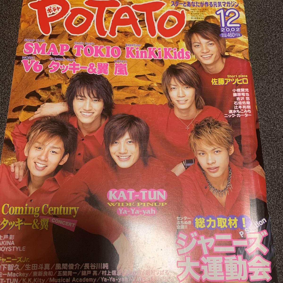 POTATO ポテト　2002年12月号　ジャニーズ　SMAP TOKIO キンキキッズ　タッキー_画像1