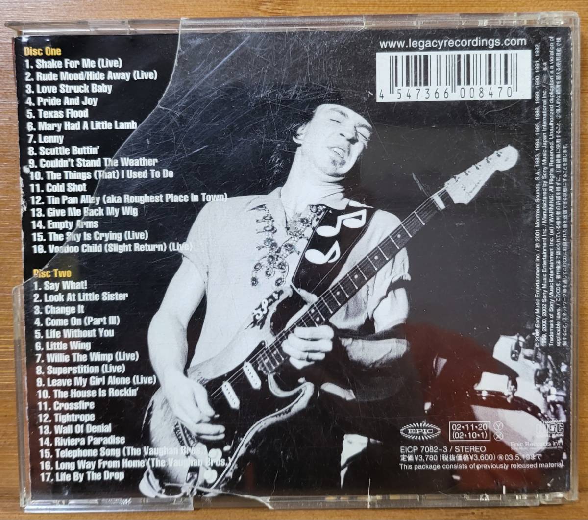 ●The Essential STEVIE RAY VAUGHAN AND DOUBLE TROUBLE スティーブ・レイ・ヴォーン・アンド・ダブル・トラブル●ケース割れ_画像2