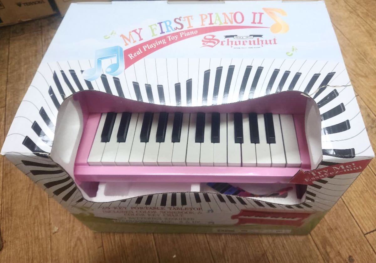 1 jpy from start with translation super-discount new goods toy piano Schoenhut 25-Key pink small music house Mini piano 