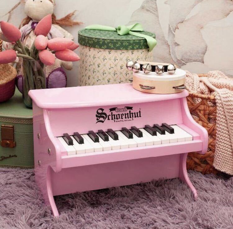 1 jpy from start with translation super-discount new goods toy piano Schoenhut 25-Key pink small music house Mini piano 