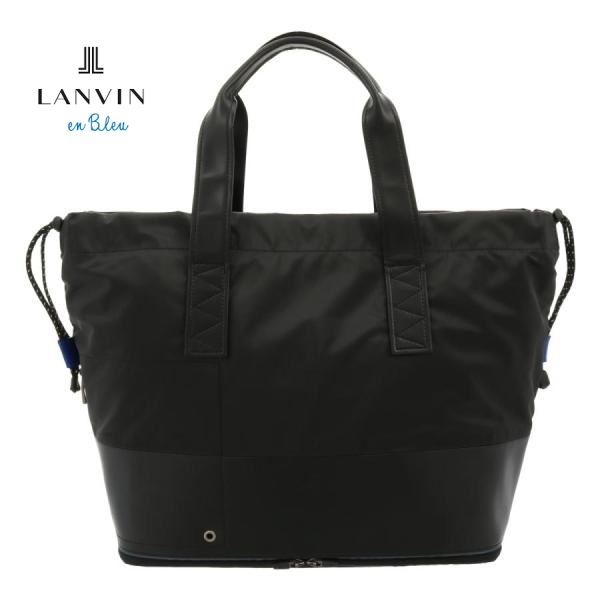 LANVIN en Bleu ランバンオンブルー 定価2,7万 トートバッグ 多収納　多機能 ブラック ※他にも出品中です♪ LA15022_画像1