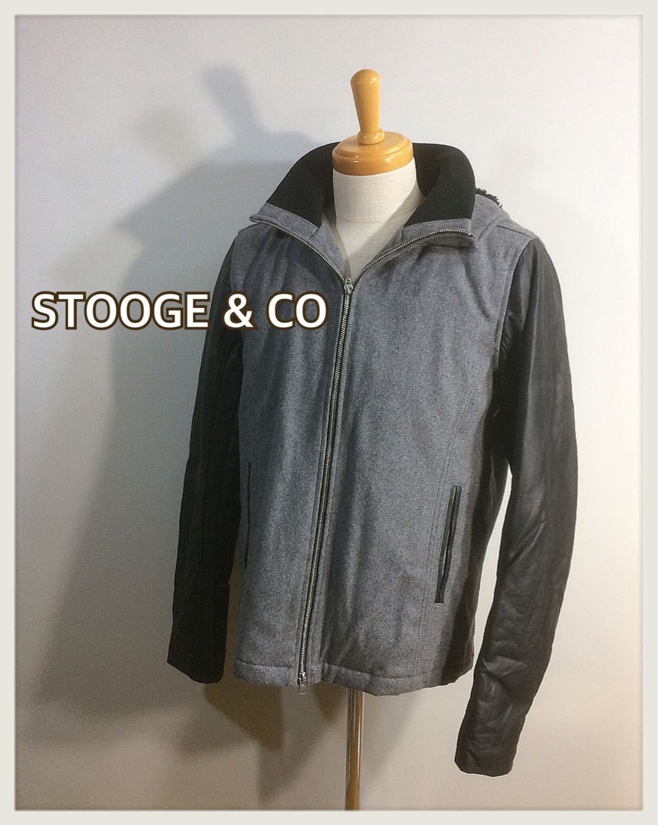 ■STOOGE & CO ストゥージ & コー■ブルゾン 袖リブ付き バロックジャパンリミテッド: XL☆T-369_画像1