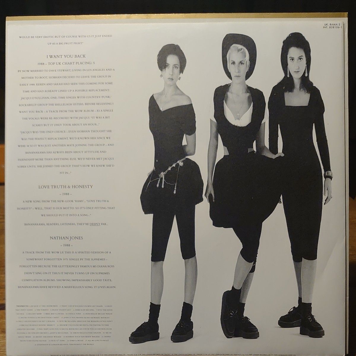 【LP】Bananarama「The Greatest Hits Collection」オリジナル UK盤 Venus