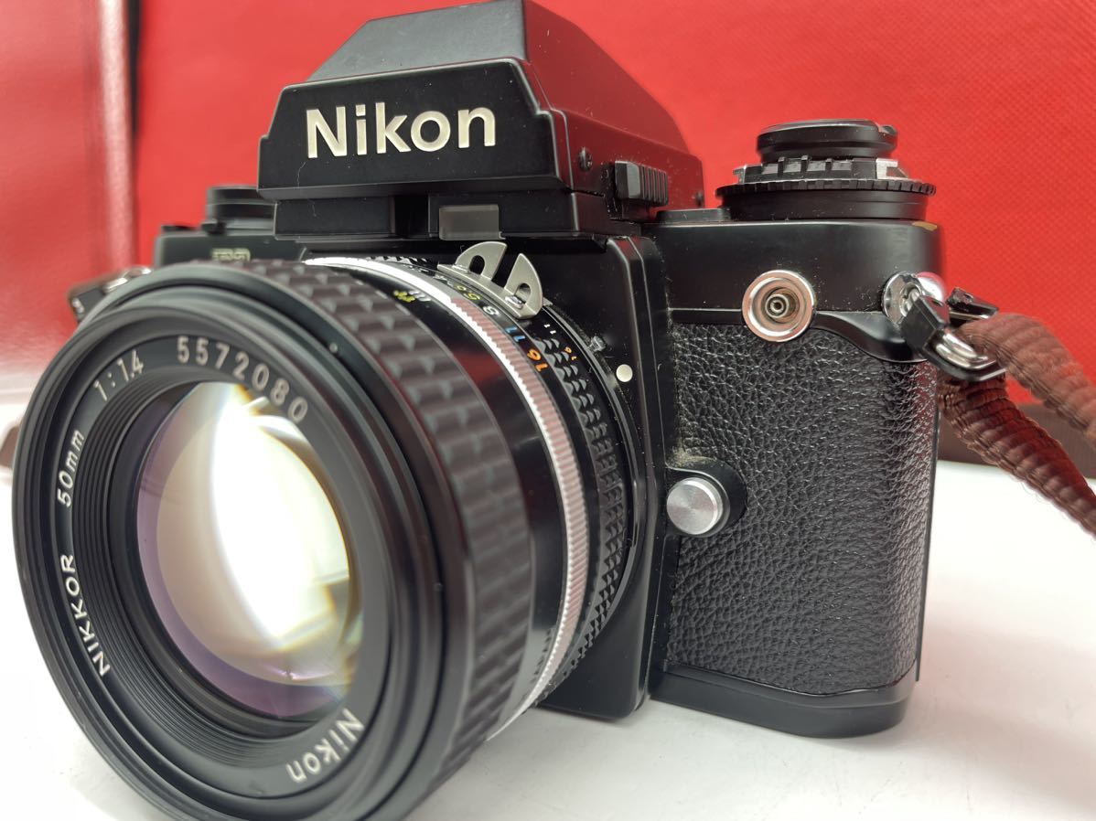 ＊ Nikon F3 一眼レフ フィルムカメラ NIKKOR F 50mm f/1.4 レンズ防湿庫保管、未使用 動作確認済み カメラレンズセット ニコン _画像3
