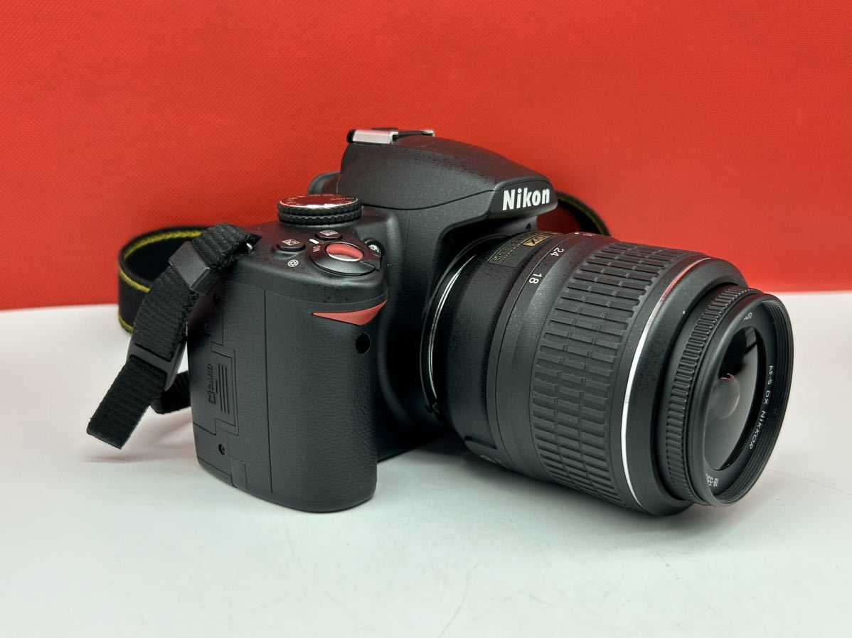 ≡ Nikon D3000 デジタル一眼レフカメラ ボディ AF-S DX NIKKOR 18-55mm 1:3.5-5.6G VR シャッター、フラッシュOK 動作確認済 ニコン_画像3