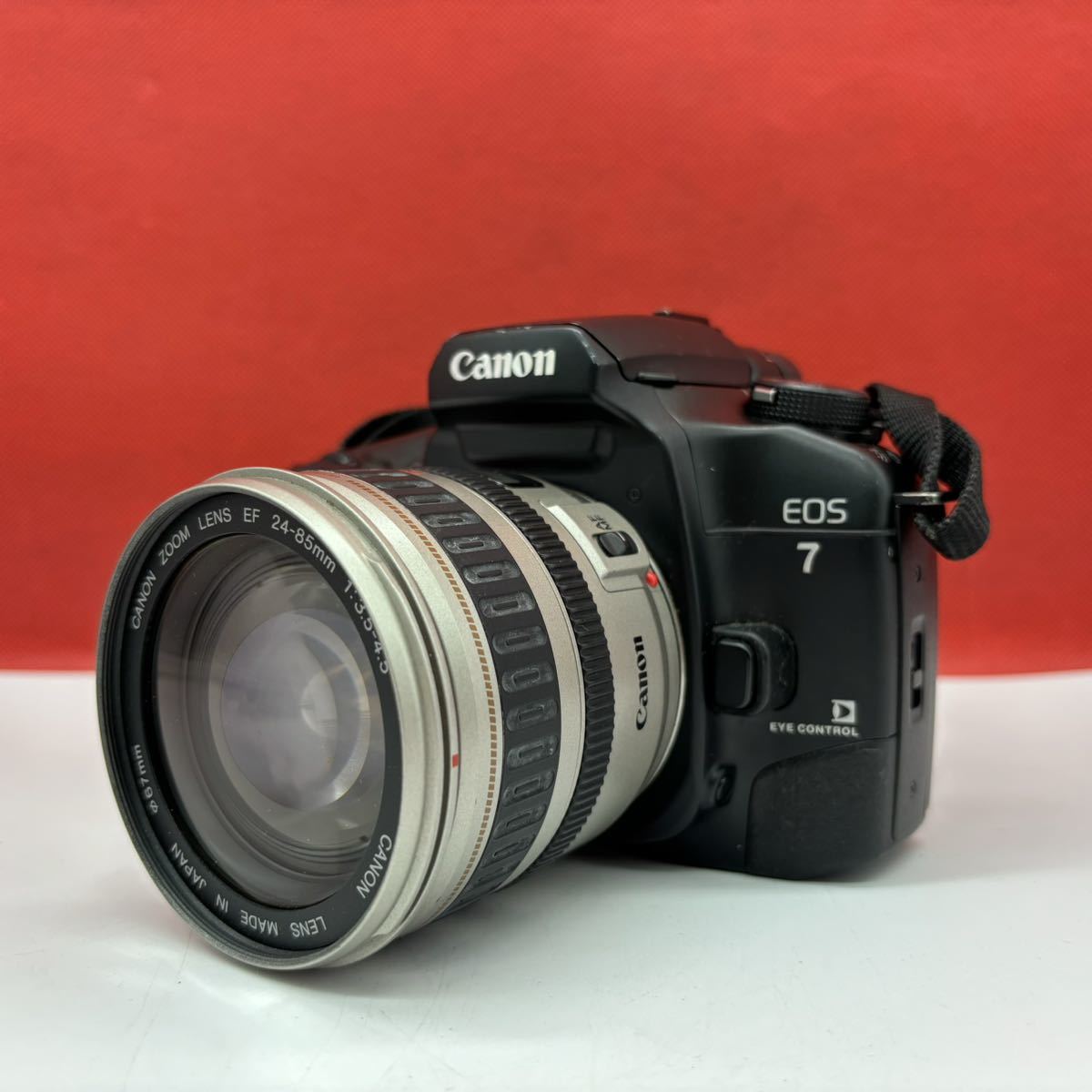 ◆ Canon EOS7 フィルムカメラ 一眼レフカメラ ボディ ZOOM LENS EF 24-85mm F3.5-4.5 レンズ 動作確認済 キャノン_画像2