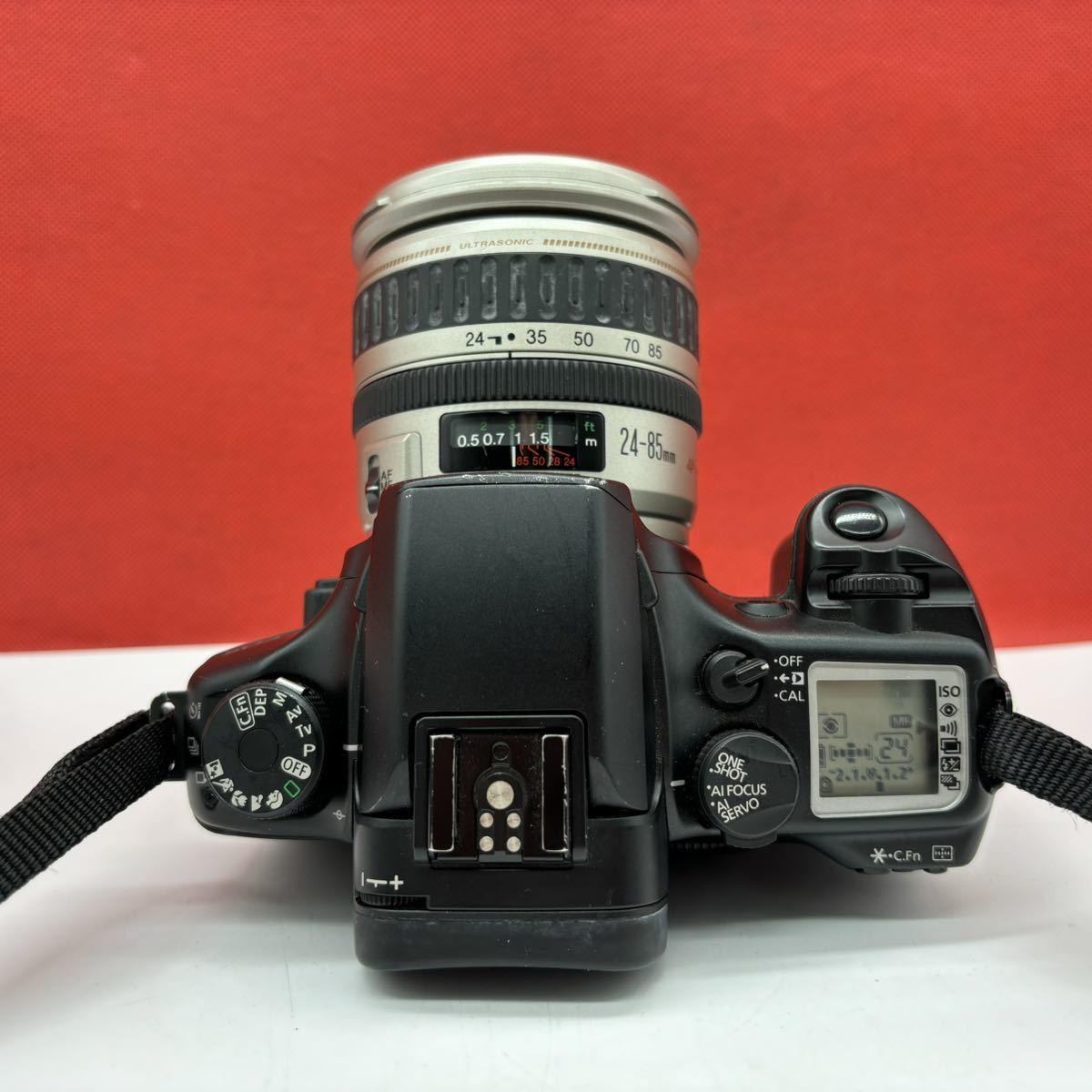 ◆ Canon EOS7 フィルムカメラ 一眼レフカメラ ボディ ZOOM LENS EF 24-85mm F3.5-4.5 レンズ 動作確認済 キャノン_画像5