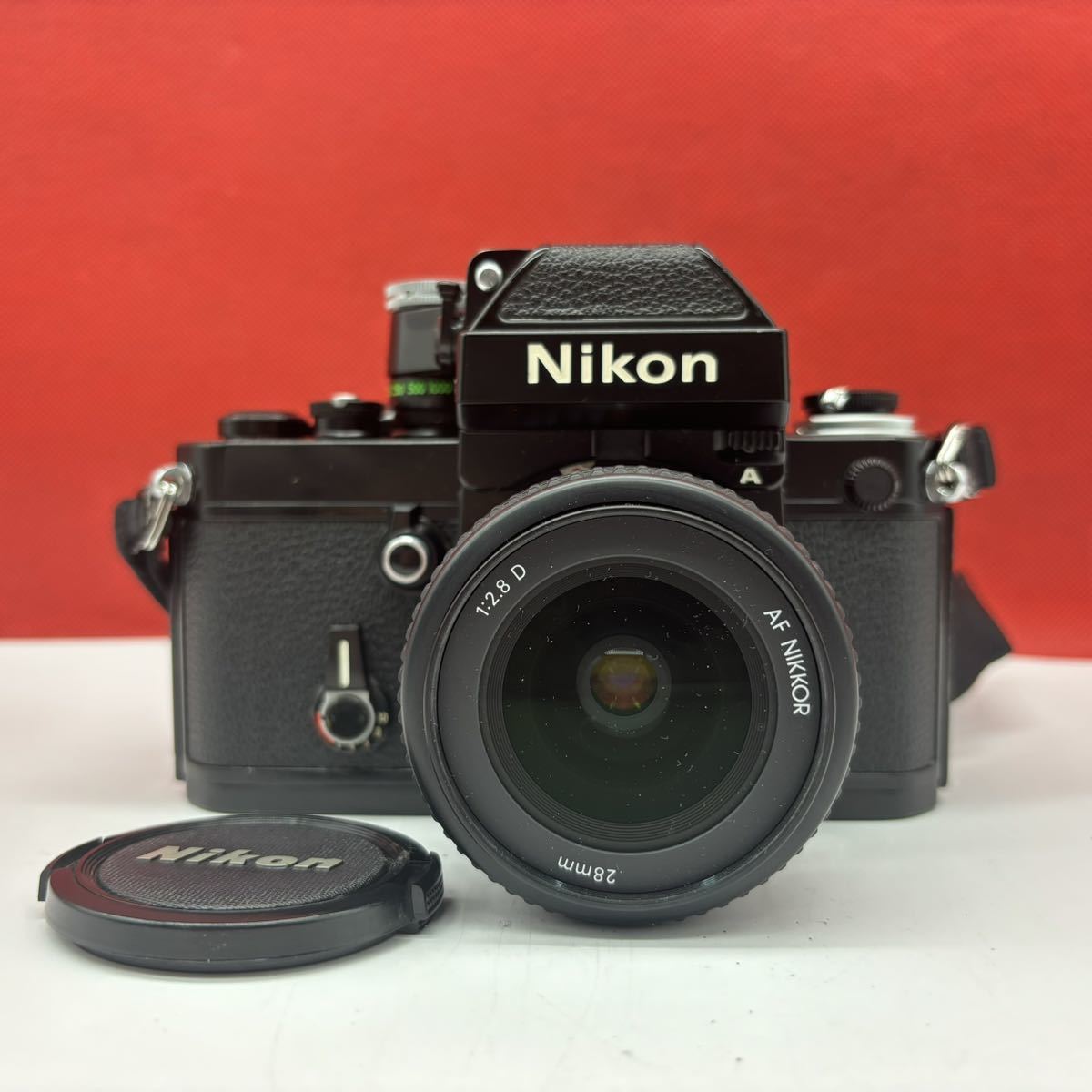 ◆ 防湿庫保管品 Nikon F2 フォトミックA DP-11 一眼レフカメラ フィルムカメラ ボディ AF NIKKOR 28mm F2.8D シャッター、露出計OK ニコン_画像1
