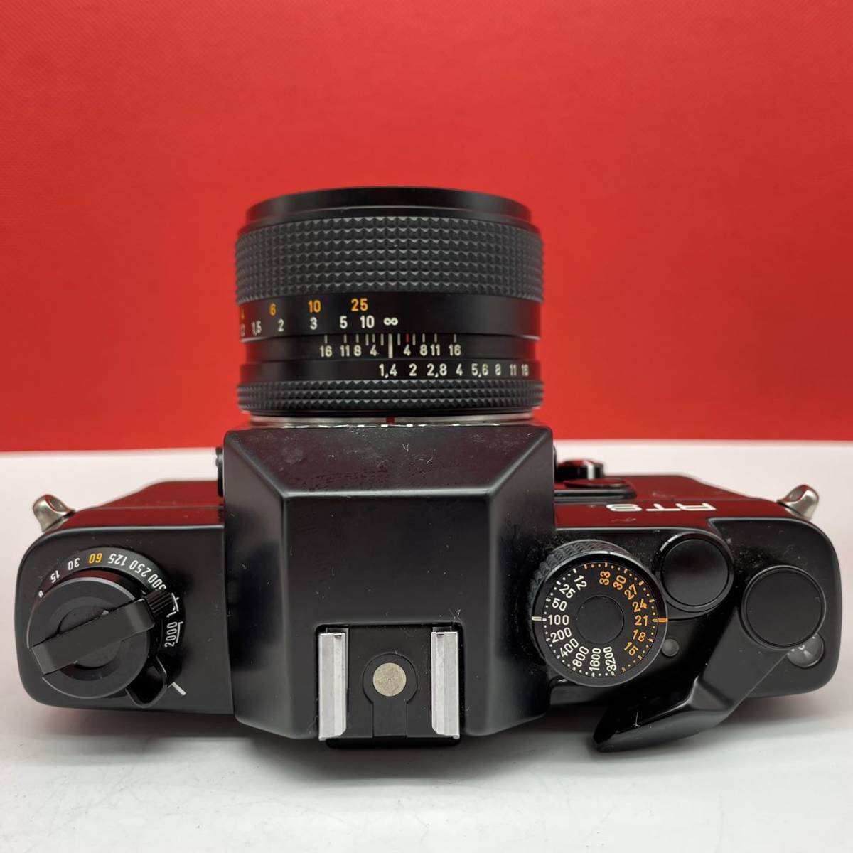 □ CONTAX RTS ボディ フィルムカメラ 一眼レフカメラ Carl Zeiss Planar 50mm F1.4 T* レンズ 動作確認済 コンタックス_画像5