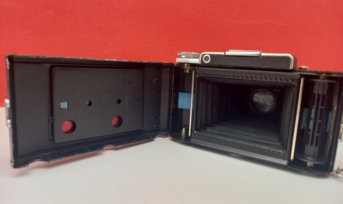 ■ ZEISS IKON IKONTA Tessar 105mm F3.5 T Zeiss-Opton フィルムカメラ 蛇腹カメラ 動作確認済 シャッターOK イコンタ ツァイス_画像7