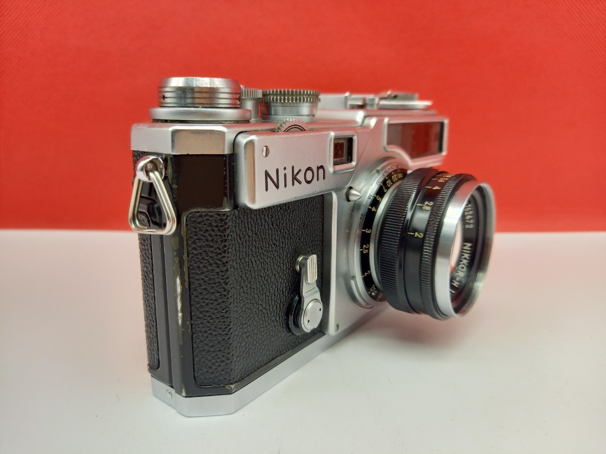 ■Nikon SP ボディ NIKKOR-H F2 5cm レンズ フィルムカメラ レンジファインダー 動作確認済 シャッターOK ニコン_画像4