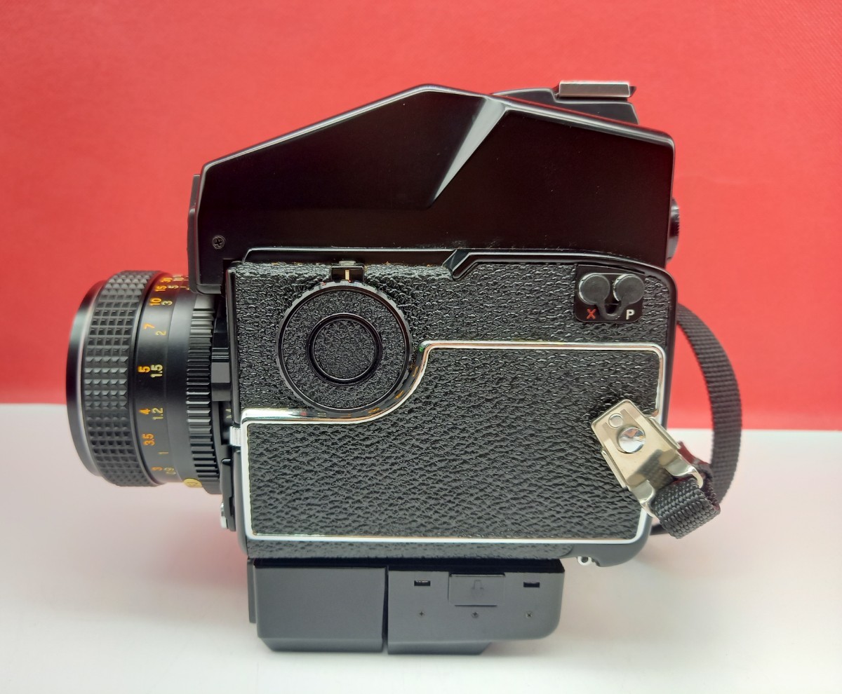 ■ MAMIYA M645 1000S ボディ SEKOR C 80mm F2.8 レンズ 中判フィルムカメラ 動作確認済 シャッター、露出計OK 付属品 マミヤ_画像2