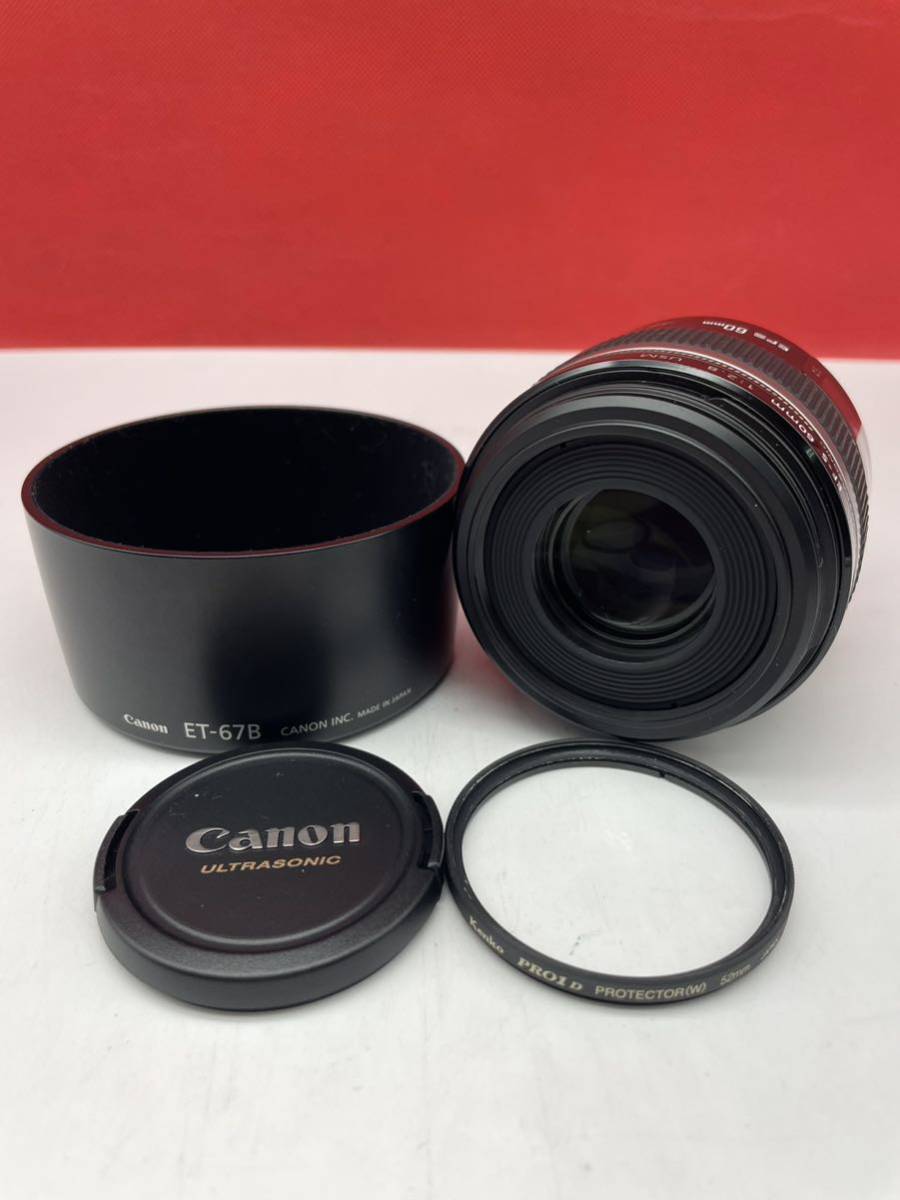 ＊ CANON MACRO LENS EF-S 60mm 1:2.8 USM EFS 60mm ULTRASONIC カメラレンズ AF動作確認済み キヤノン キャノン _画像1