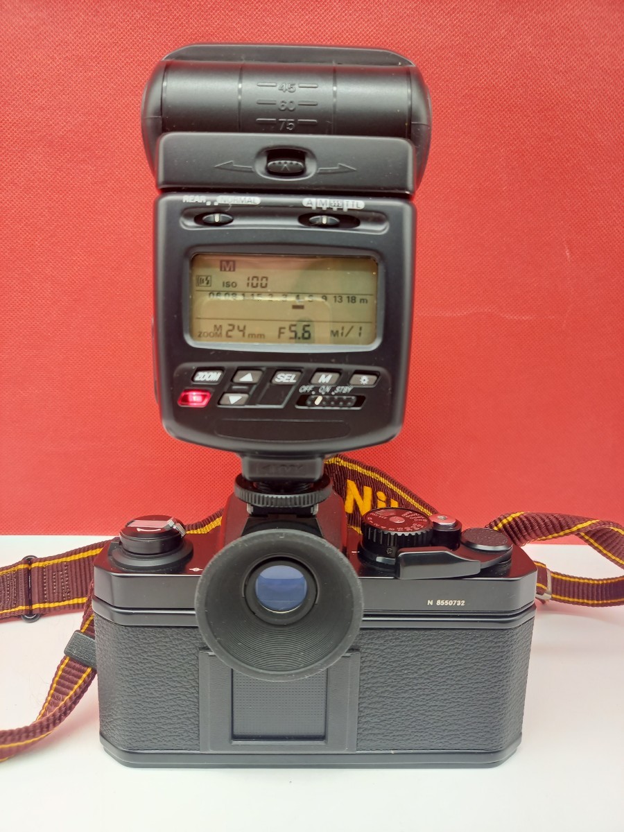 ■防湿庫保管品 Nikon New FM2 フィルム一眼レフカメラ ボディ SPEEDLIGHT SB-26 ストロボ 動作確認済 シャッター、露出計OK ニコン_画像3