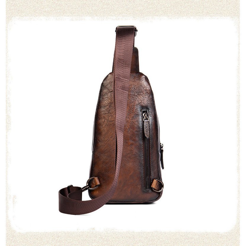 ボディバッグ 本革 メンズバッグ レザー 大容量 ワンショルダーバッグ 9.7インチ iPad対応 多機能 斜め掛けバッグ 自転車 カジュアル 鞄 _画像6