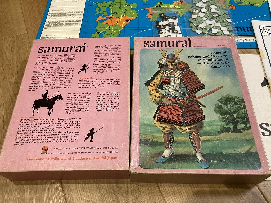 ★ウォーゲーム 日本武将の闘い samurai AH アバロンヒル 日本語訳付 A_画像1