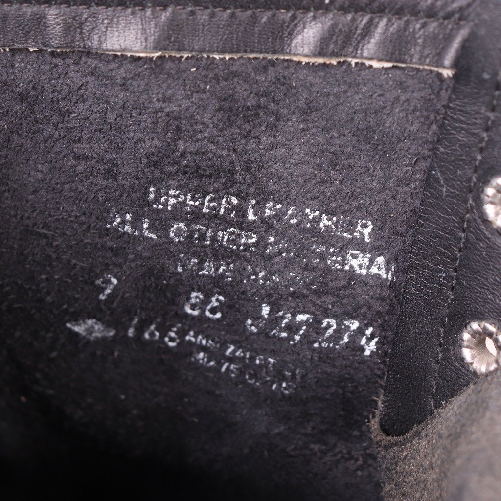 USA製 CAROLINA 9 EE /27.0cm 位 キャロライナ スチールトゥ アメリカ製 ワークブーツ 編み上げ 黒 ブラック メンズ 古着 中古 eb1154_画像10