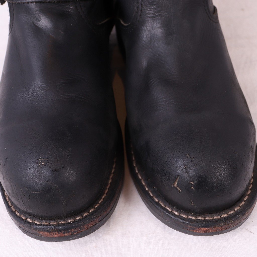  Chippewa 8 1/2 D / 26.5cm rank USA made steel tu27863 engineer boots 11 -inch black black Chippewa leather original leather old clothes used eb1159