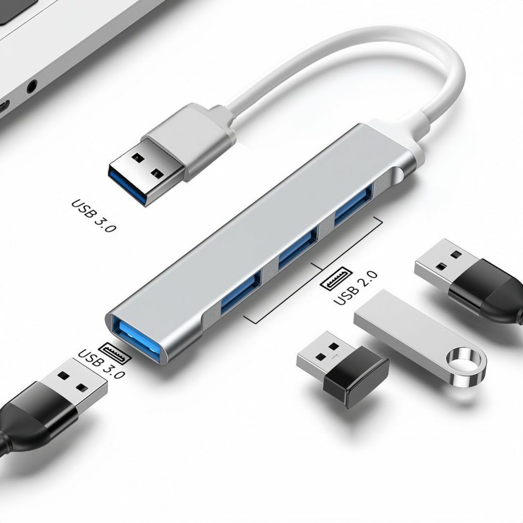 USBハブ 4ポート USB ハブ USB HUB 高速 USB3.0 ケーブル_画像7