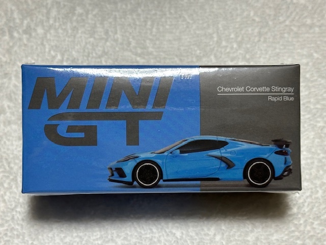 1/64 MINI-GT MGT00251-R シボレー コルベット スティングレイ 2020 ラピッドブルー 右ハンドル Chevrolet Corvette Stingray Rapid Blue_画像3