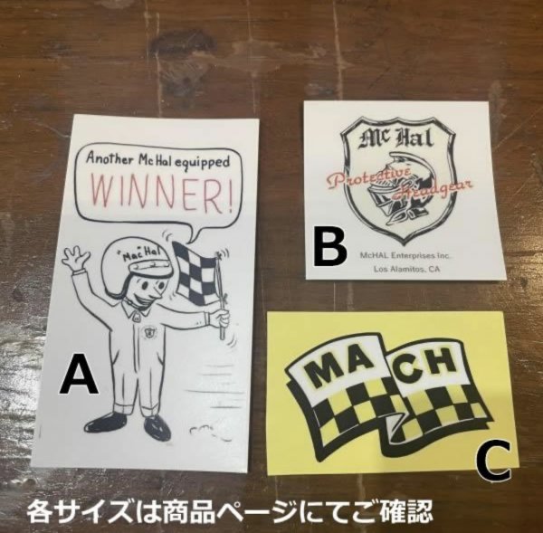 【 McHAL 】 マックホール ステッカー セット 3枚組 [mch-stc] / OCEAN BEETLE 取り扱い バイカー Sticker ロゴステッカー_画像3