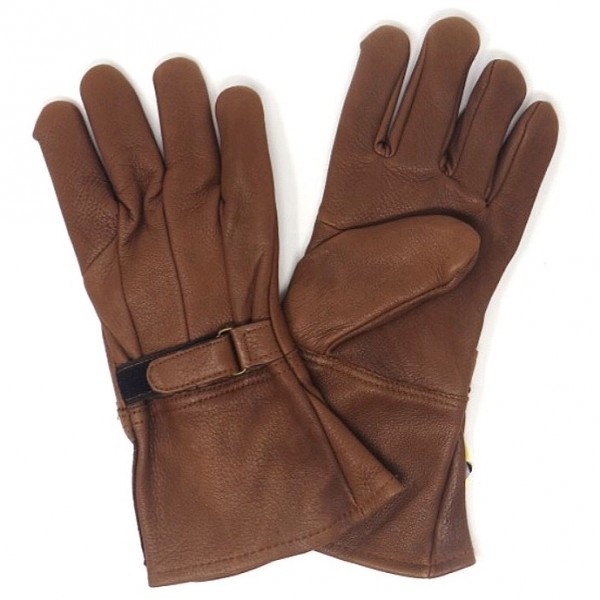 送料無料★NAPA GLOVES ナパ 鹿革 防寒 冬用 ガントレット シンサレート グローブ 822TL-S BROWN 茶 裏地付 3M社 万能glove USA老舗_画像3