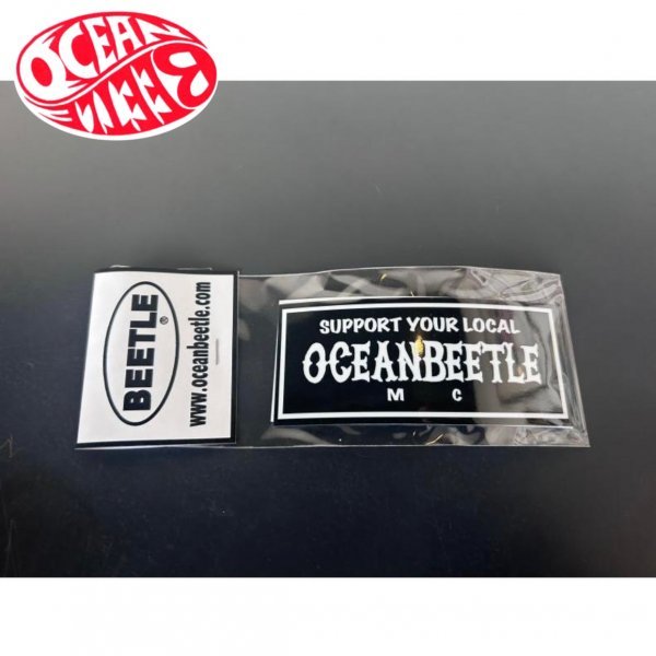 【OCEAN BEETLE】オーシャンビートル SYLステッカー セット 3枚組 / SUPPORT YOUR LOCAL バイカー Sticker サポートステッカー_画像2