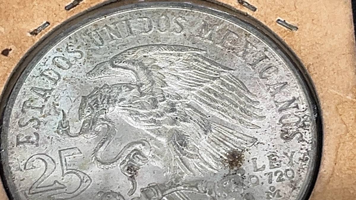 4658 メキシコ Mexico 25ペソ記念銀貨 1968年 オリンピック記念銀貨_画像3