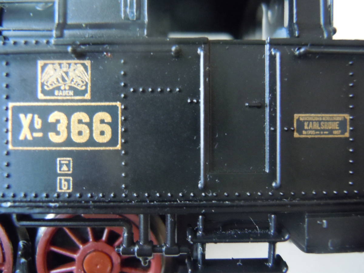 Liliput リリプット HO L131350 Tender-Lock bad.Xb タンク型蒸気機関車 バーデンXb バーデン大公国鉄道 366 Bachmann Europe Plc_画像9