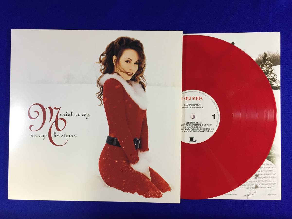 未開封&送料500円　★レッド盤★　EU盤　マライア・キャリー　メリー・クリスマス Mariah Carey Merry Christmas 恋人たちのクリスマス 他_画像2