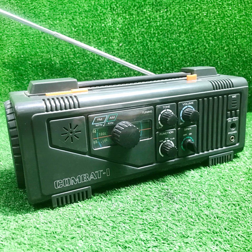 会清f119 多機能防災ラジオ FM/AM/ライト/フラッシュ/サイレン機能 COMBAT1■手回し発電機能 FM(76-90MHz) AM(535-1605KHz) TR46.860MHz_画像2