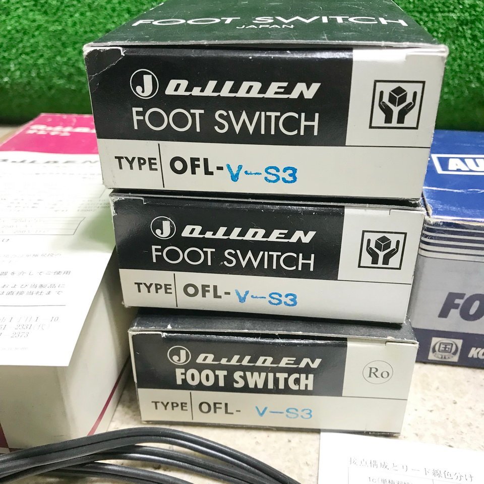 春飯l680 オジデン/コクサイ ■フットスイッチ『OFL-V-S3/OFL-1/SFK-1』6A-250 VAC 取説付★5個セット_画像2