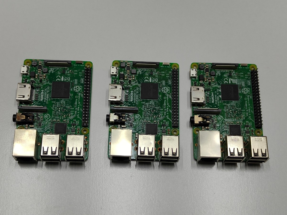 Raspberry Pi 3 Model B 3枚セット ラズパイOS起動確認済み ボードのみ 送料無料 _画像1