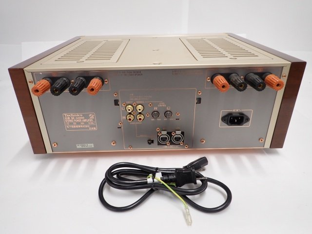 Technics SE-A3000 テクニクス TAKEII電解コンデンサー/MOSクラスAA方式採用 ステレオパワーアンプ 動作品 元箱付 ∬ 6CDA9-1_画像4