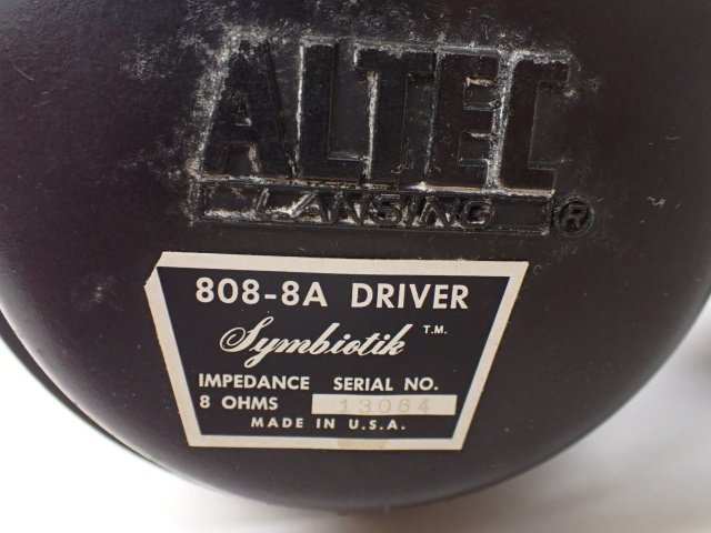 ALTEC アルテック ドライバーユニット 808-8A 8Ω ペア □ 6CE4F-62_画像4