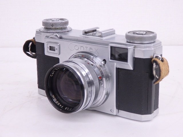 Zeiss ikon レンジファインダー Contax IIa ブラックダイヤル/標準レンズ Carl Zeiss Sonnar 50mm F1.5付 ◆ 6D04C-2_画像2