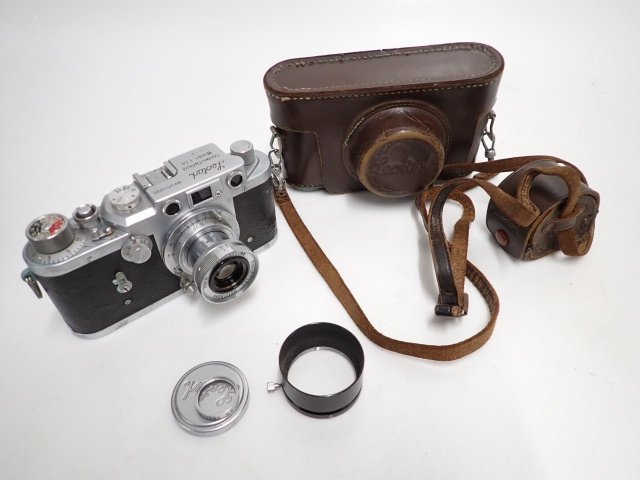 LEOTAX T + KONISHIROKU HEXAR 50mm F3.5 レオタックスT レンジファインダーカメラ + 小西六 ヘキサー レンズ ∬ 6CF95-1_画像1