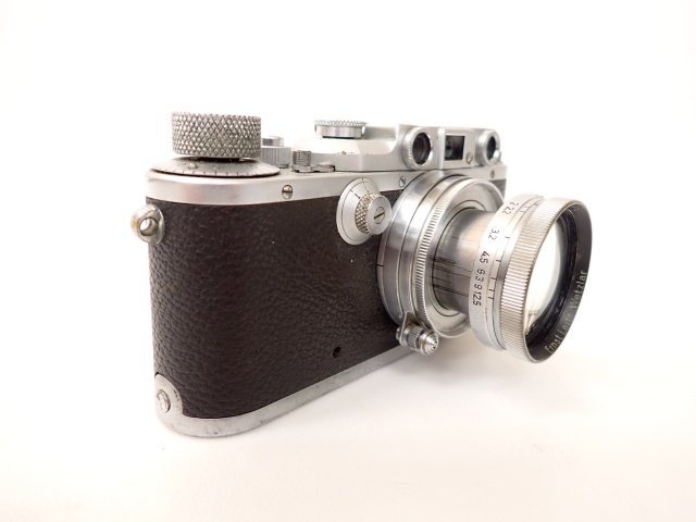 Leica ライカ レンジファインダーカメラ バルナック型 IIIb 1939年製 + 単焦点レンズ Summitar 5cm F2 沈胴 ズミタール □ 6D042-36_画像1