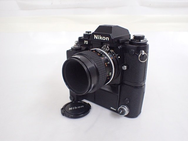 NIKON ニコン F3 フィルム一眼レフカメラ Micro-NIKKOR 55mm F2.8 レンズ MD-4 モータードライブ セット ∴ 6CFF8-3_画像3