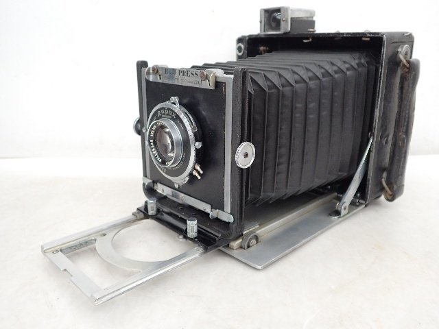 BURKE & JAMES/B&J PRESS 大判フィルムカメラ WOLLENSAK RAPTAR 135mm F4.7 レンズ付き バーク ジェームズ ▽ 6D00D-44_画像3