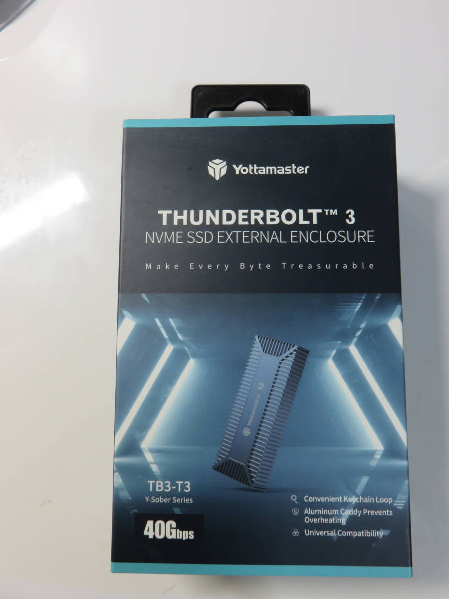 Yottamaster サンダーボルト3 Thunderbolt 3 NVMe SSD EXTERNAL Enclosure TB3-T3 40Gbps 中古美品_画像1