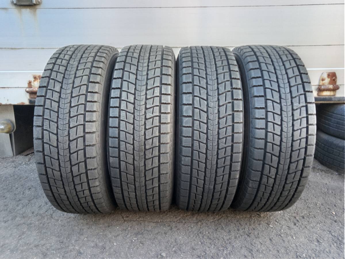 残溝多め!!★8分山★中古スタッドレス４本set【ダンロップWINTERMAXXSJ8225/60R1799Q】エクストレイル・フォレスター・XV・アウトバック等_画像1