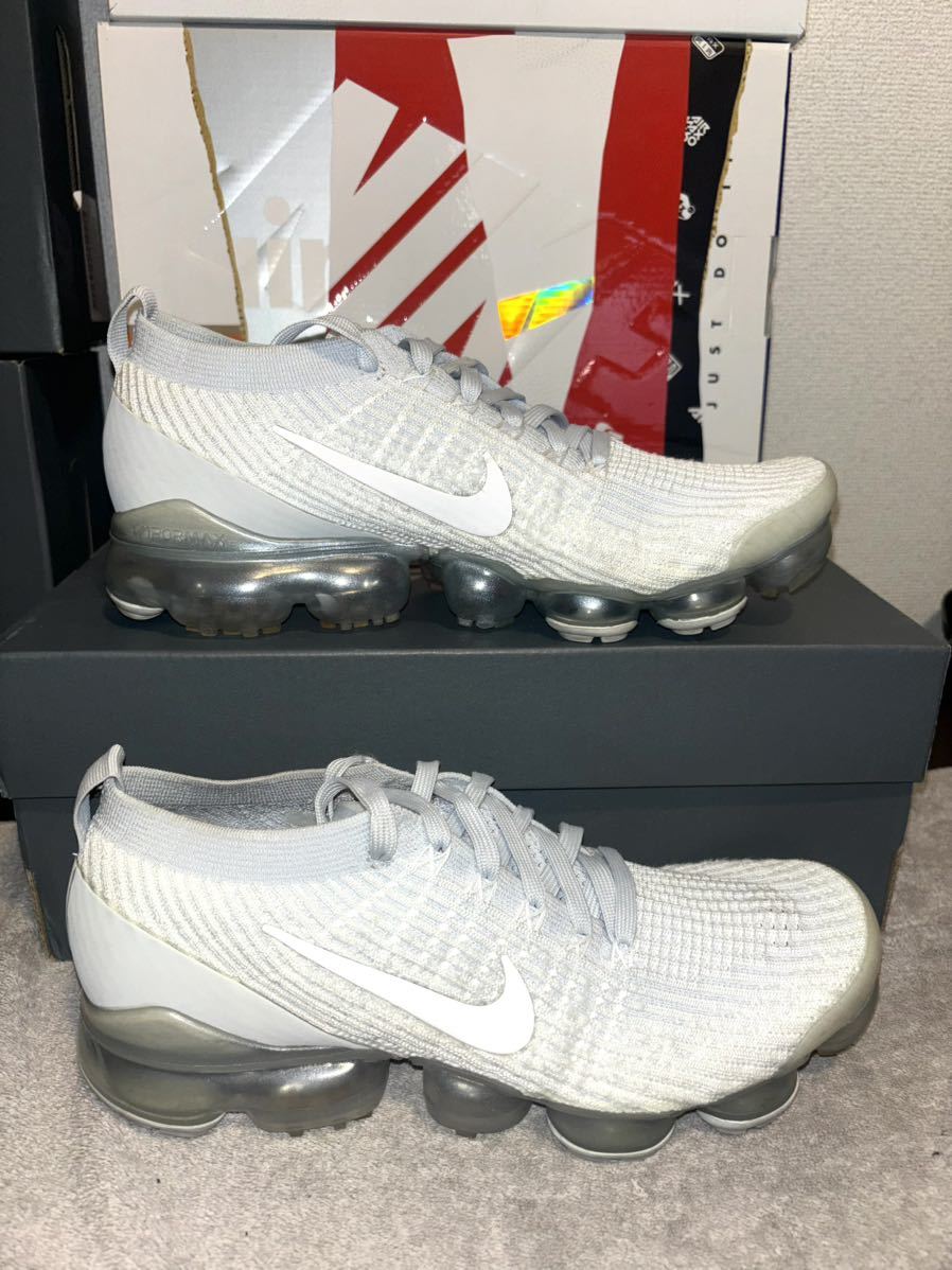 NIKE AIRMAX VAPORMAX PLUS 27.0 WPP06 ナイキ エアマックス ヴェイパーマックス ホワイト グレー スニーカー 27_画像7