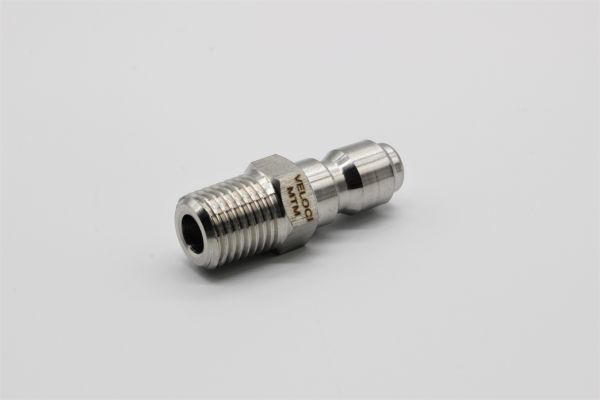 MTM Hydro Quick Connect Plug 1/4 Male Stainless Steel(1/4クイックコネクトプラグ)_画像1