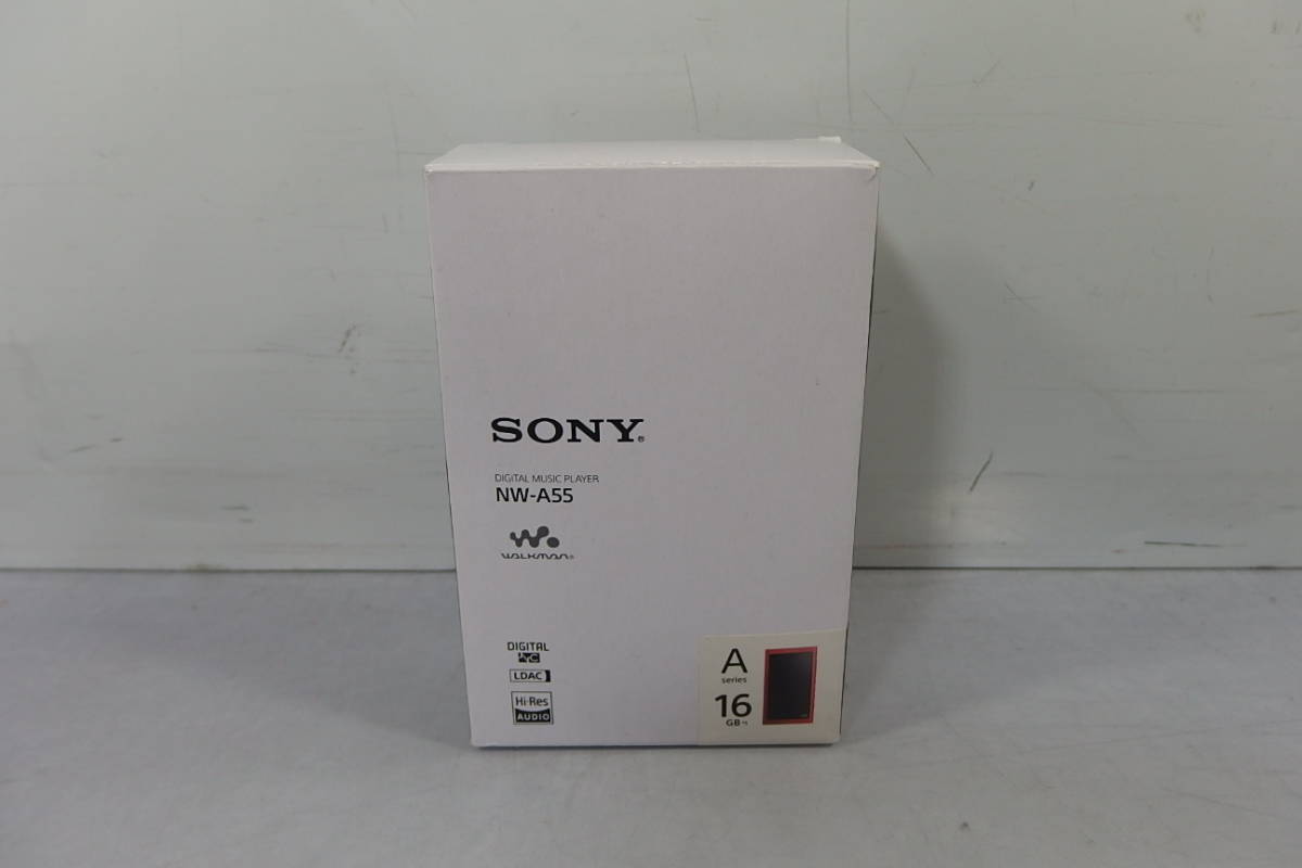 ◆未使用 SONY(ソニー) ハイレゾ ウォークマン Aシリーズ 16GB NW-A55 R MP3プレーヤー/Bluetooth/microSD対応 ハイレゾイヤホン付_画像1