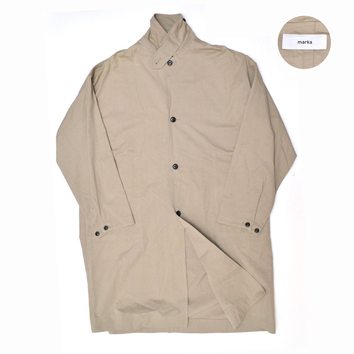 定価35200円 marka マーカ シャツコート SHIRT COAT organic cotton twill M20A-11SH01C サイズ1 メンズ M789546