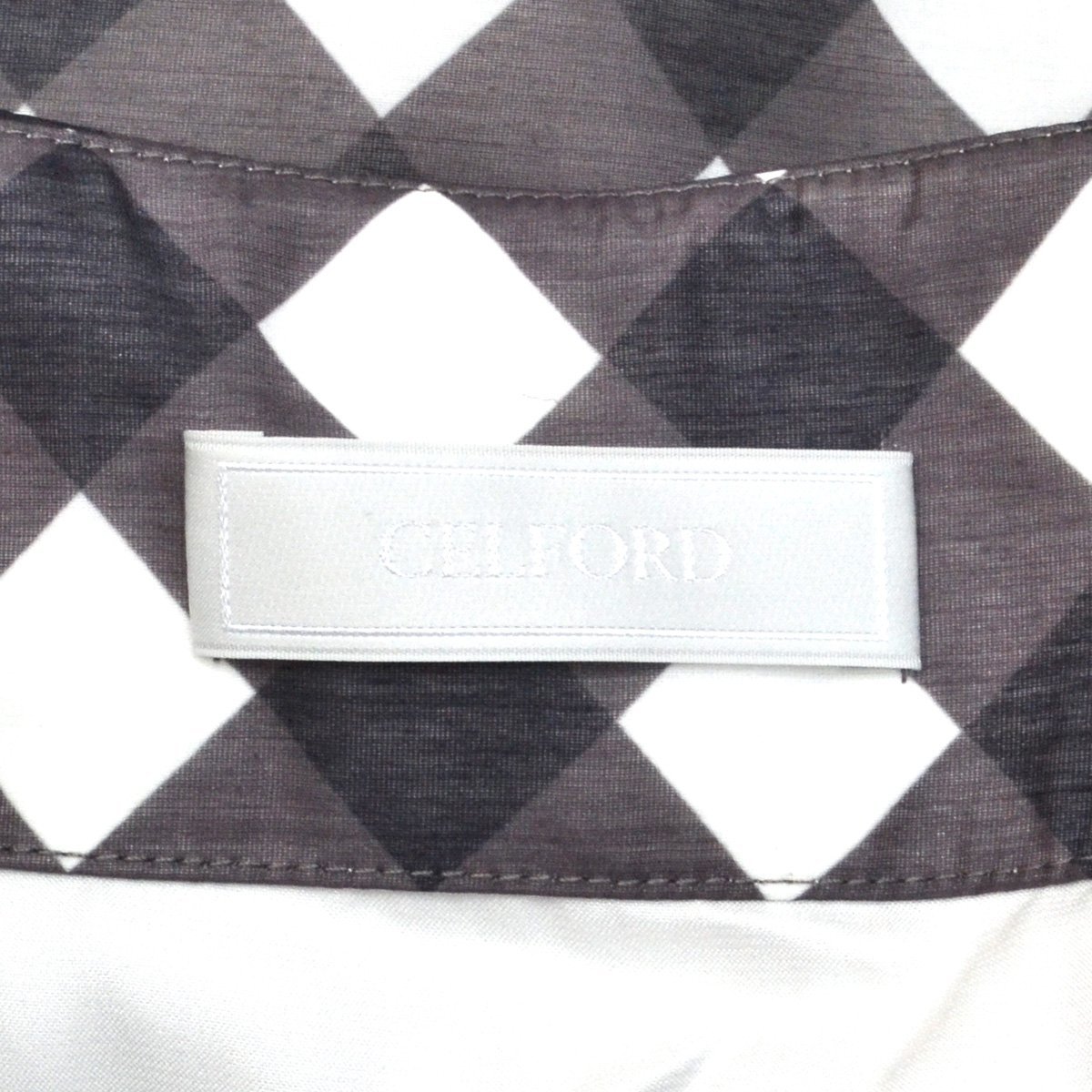 CELFORD セルフォード ギンガムフレアスカート CWFS212066 レディース 36サイズ 2021ss L788105_画像3