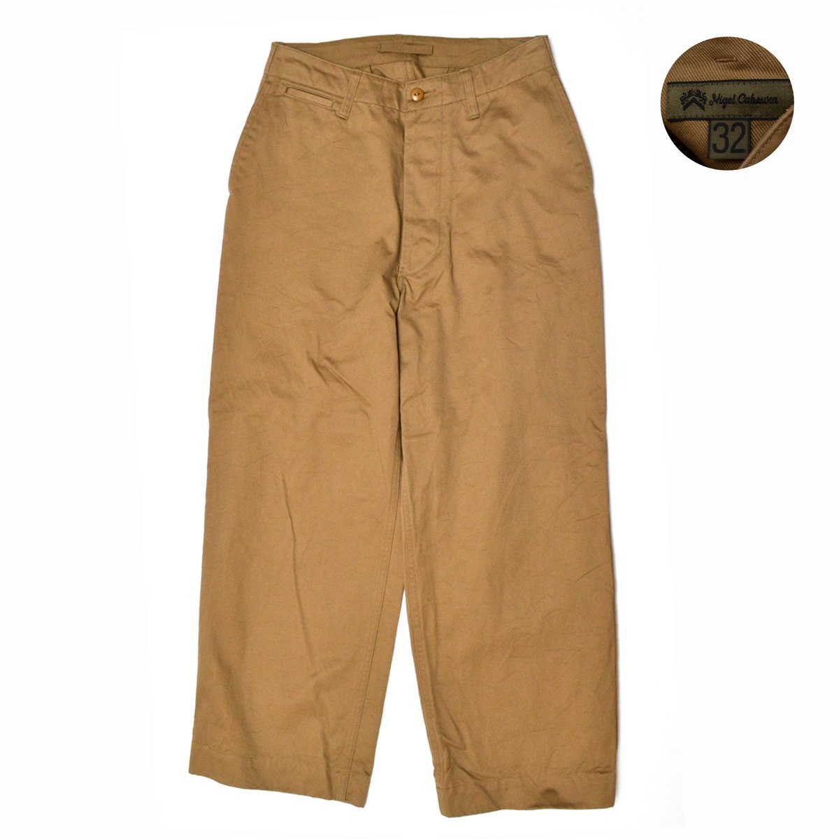 定価27500円 Nigel Cabourn ナイジェルケーボン BASIC MILITARY CHINO PANT チノパンツ 8041-00-50020 W32 メンズ M770150_画像1